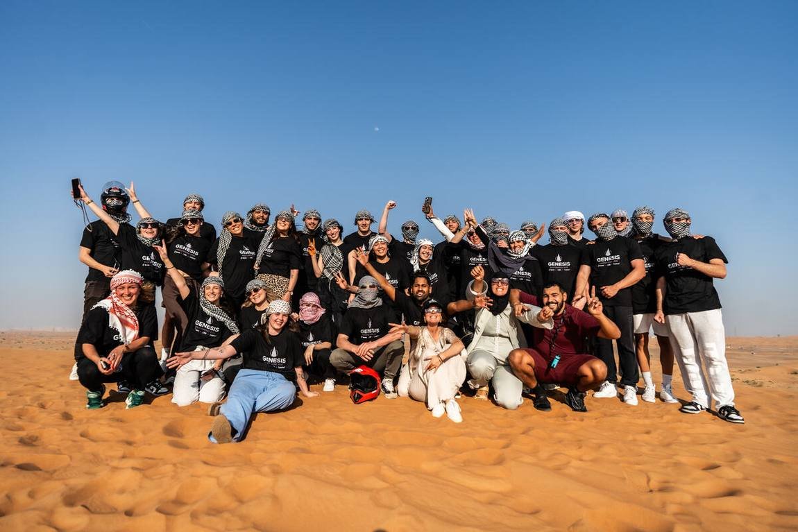 L'équipe dans le désert — Séminaire à Dubaï à Lorient